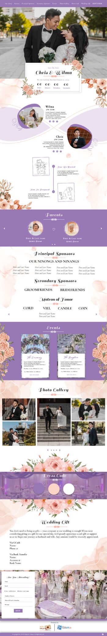 Our Wedding Template #2