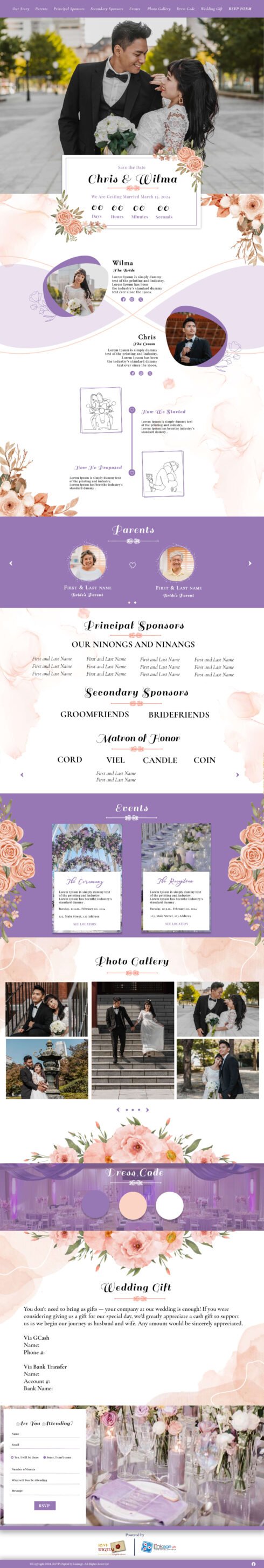 Our Wedding Template #2