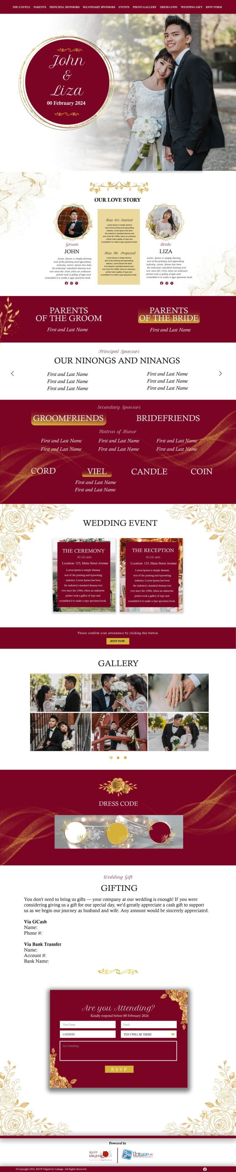 Our Wedding Template #8