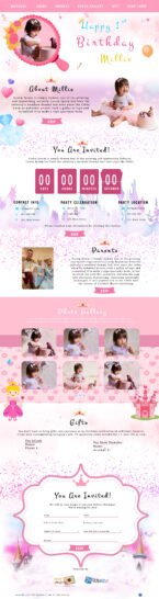 birthday event disney princess theme